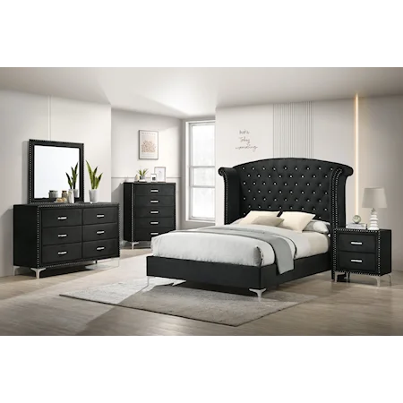 B9265 LUCINDA BEDROOM GROUP BLACK
