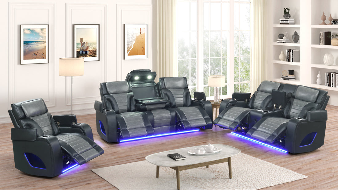 S4200 Robin (Black) reclining set