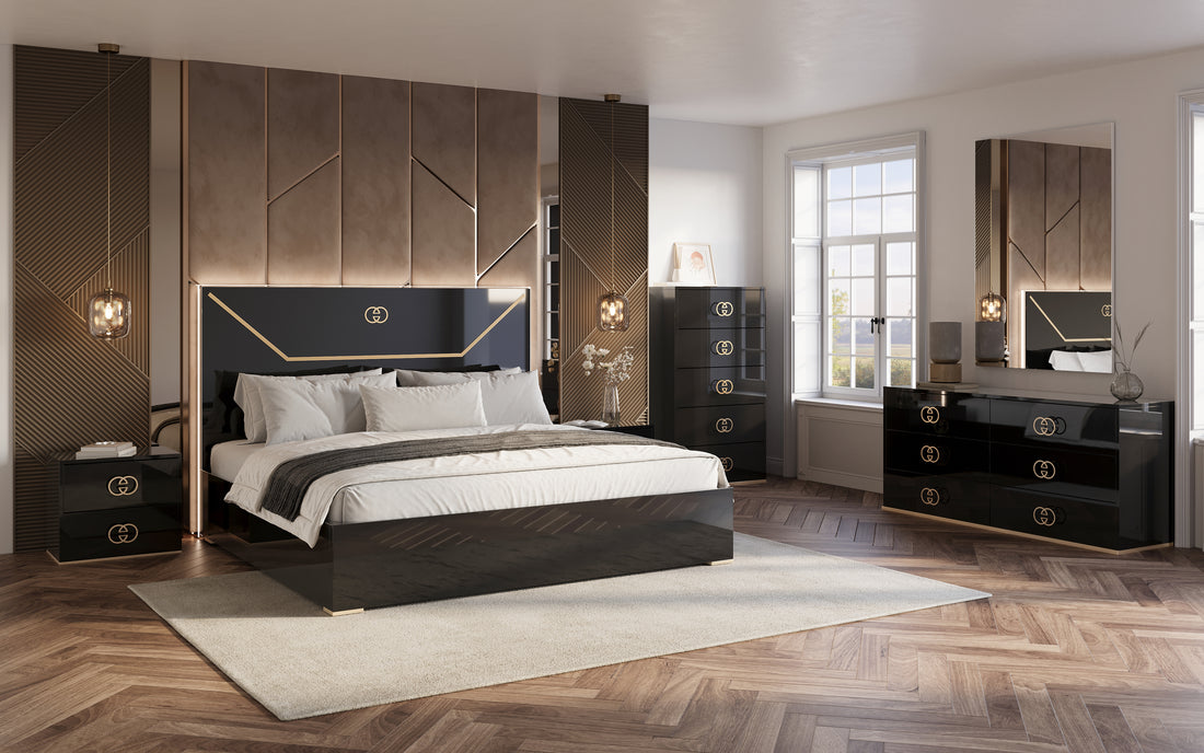 Vogue Collection (Black) bedroom set Vogue Collection (Black) bedroom set