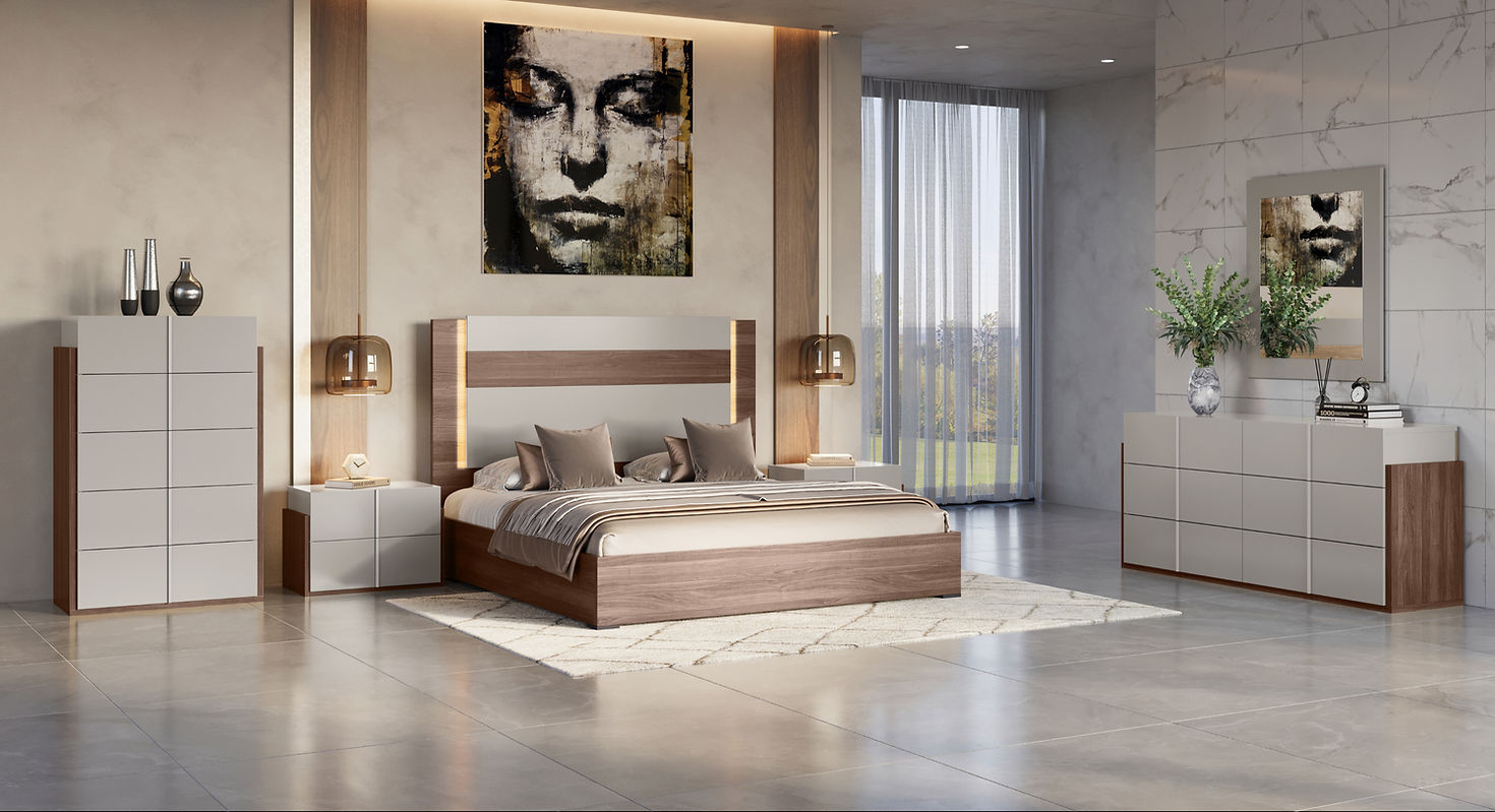 Aryan Collection Bedroom Furniture Sets in Beige