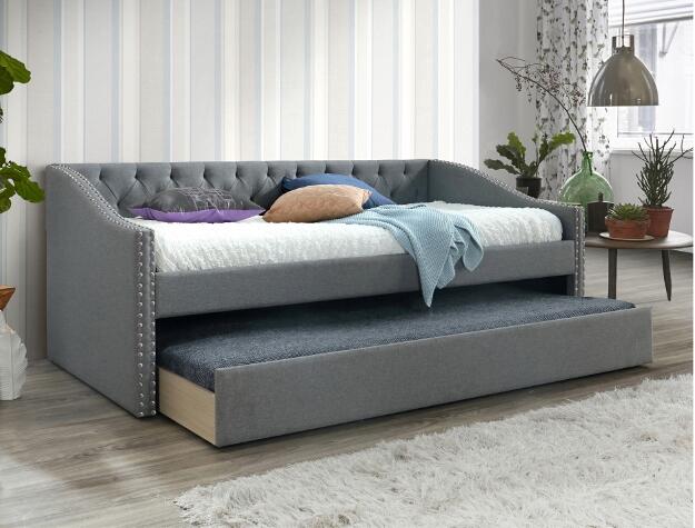 Loretta 5325 Grey Twin Daybed With Trundle