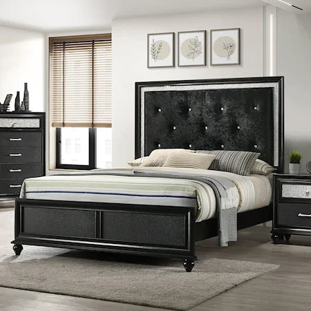 B4398 LILA BLACK BEDROOM GROUP