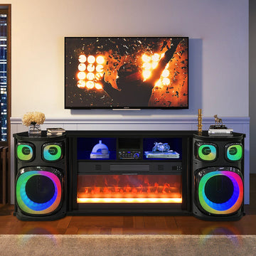 A-F16 Party On (Black) tv stand