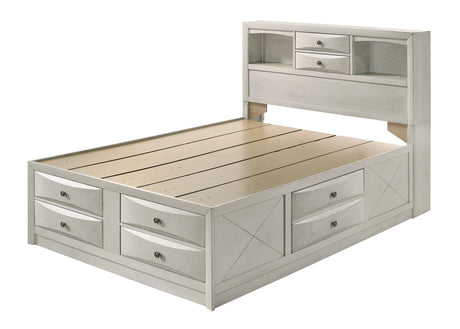 B4255 Emily storage white bedroom set