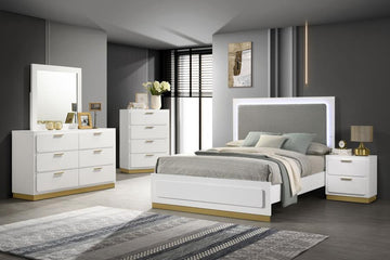 Caraway King Bedroom Set White