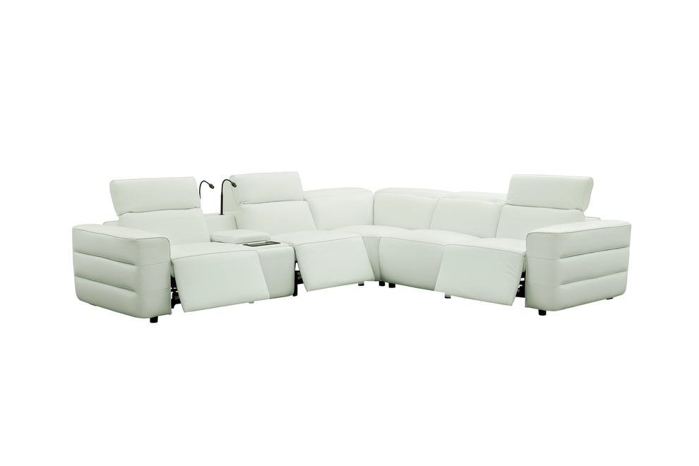 MI-2520 Holly (White) 6pcs power reclining sectional