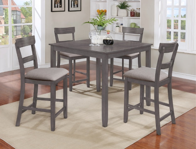 2754-GY HENDERSON 5PK CONTR HEIGHT DINETTE SET