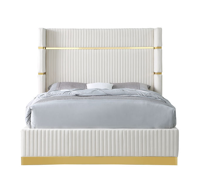 B786 Aspen platform bed (Cream)