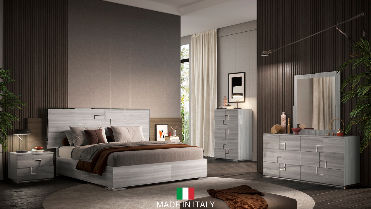 Infinity Grey Italian Bedroom Set