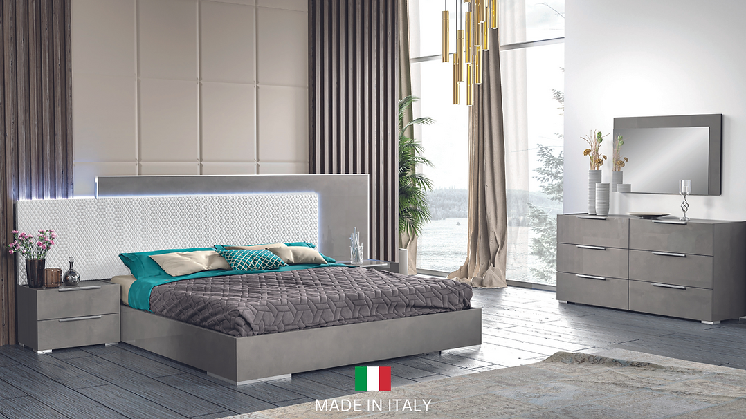 Fabiana Italian bedroom  Collection (Grey)