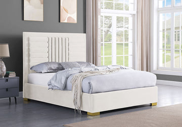 B820 Anita platform bed (Ivory)