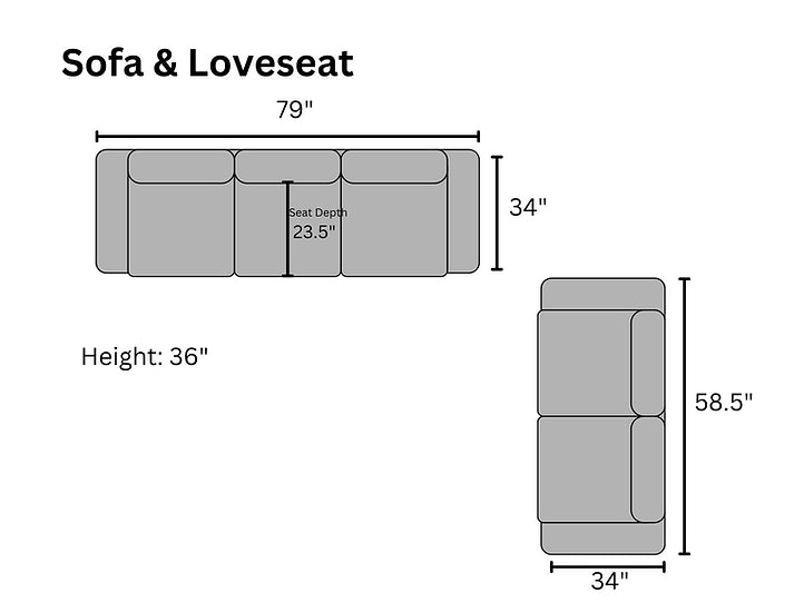 S310 Rivera Sofa and Loveseat