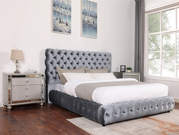 5112GY-ALL FLORY BED GRAY