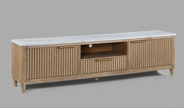 B1450-9 KARA TV STAND-CERUSED NATURAL