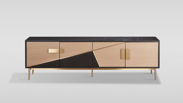 Divolia TV Console (Black & Grey)
