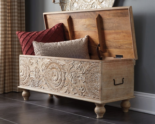 Ashley Fossil Ridge Storage Bench