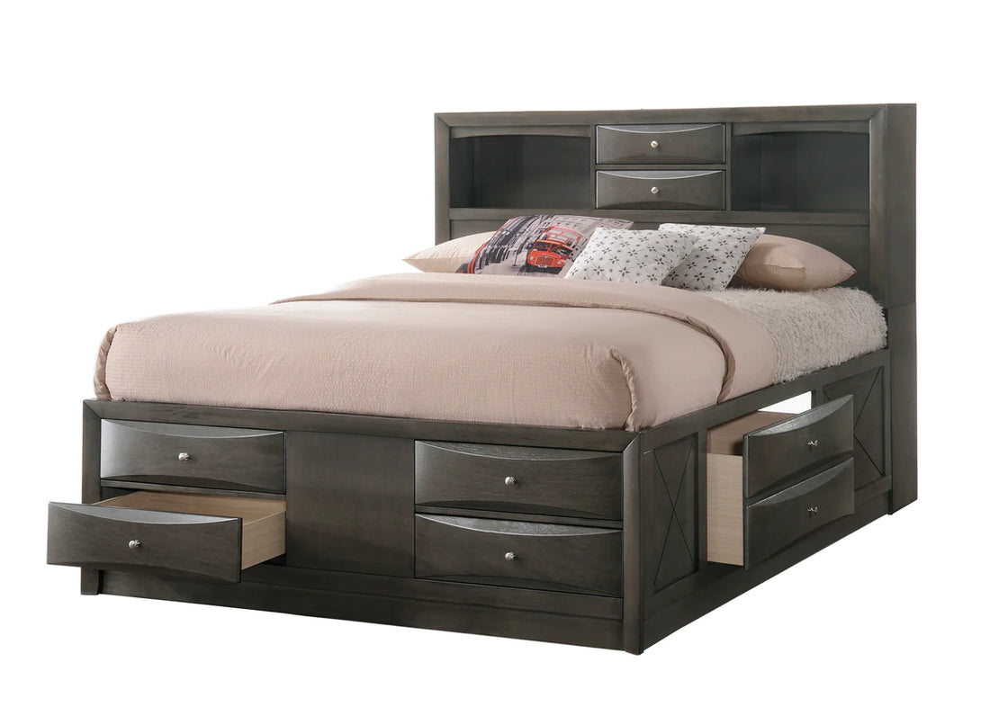 B4275 EMILY STORAGE BEDROOM GREY