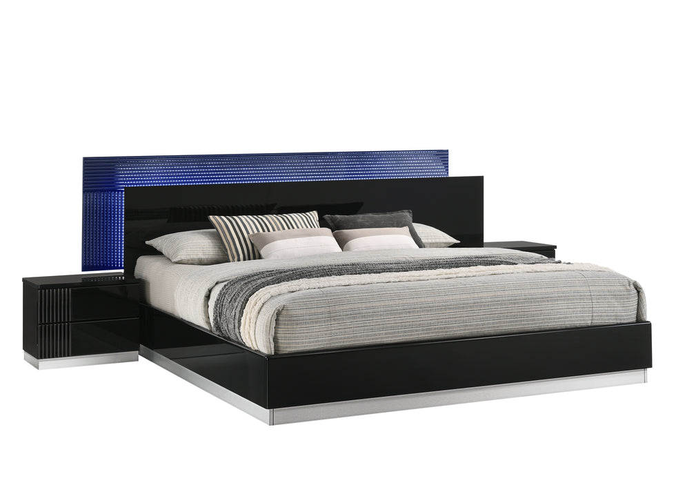 B77 Modena Black Modern Bedroom Set