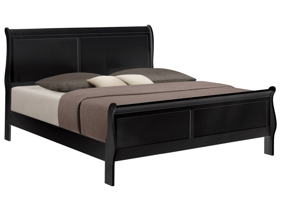 B3950 LOUIS PHILIP BLACK BEDROOM GROUP