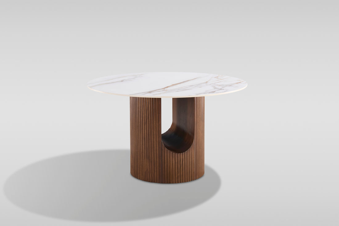 D1581 Jorri (White/Walnut) dining set