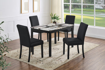 D205 Noir (B/W) Dining set