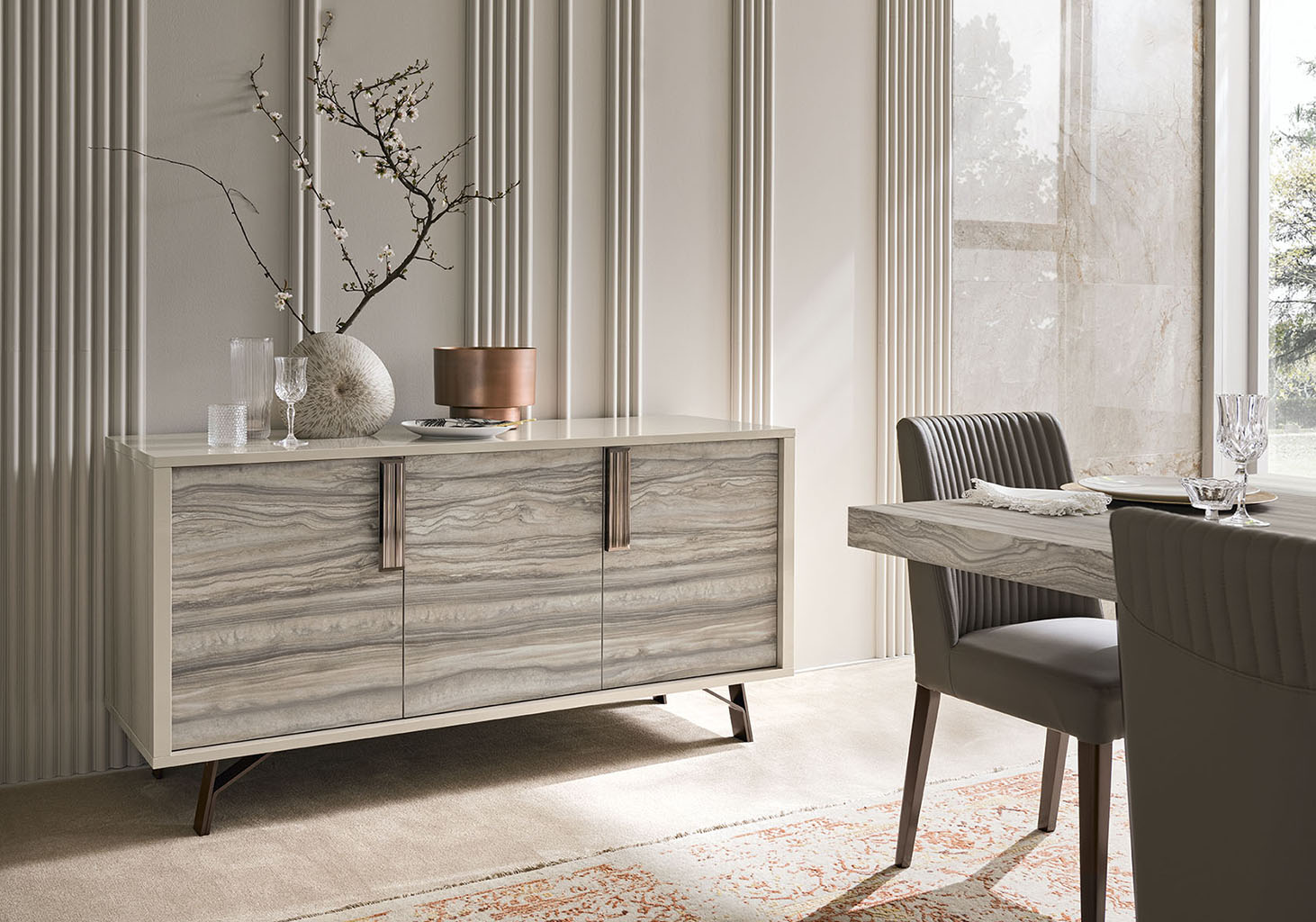 Alf Italia Jupiter Dining Room Set - Unique Home Furniture