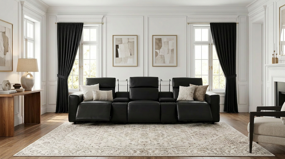 MI-2515 Diamante (Black) home theater  seats