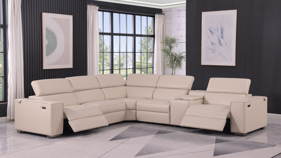 MI-631-6Pcs Picasso beige power sectional