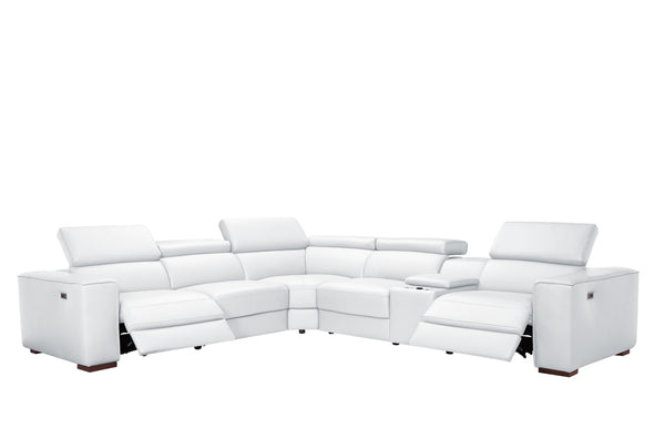 MI-633 Picasso II 6pcs White (2 Power recliners)