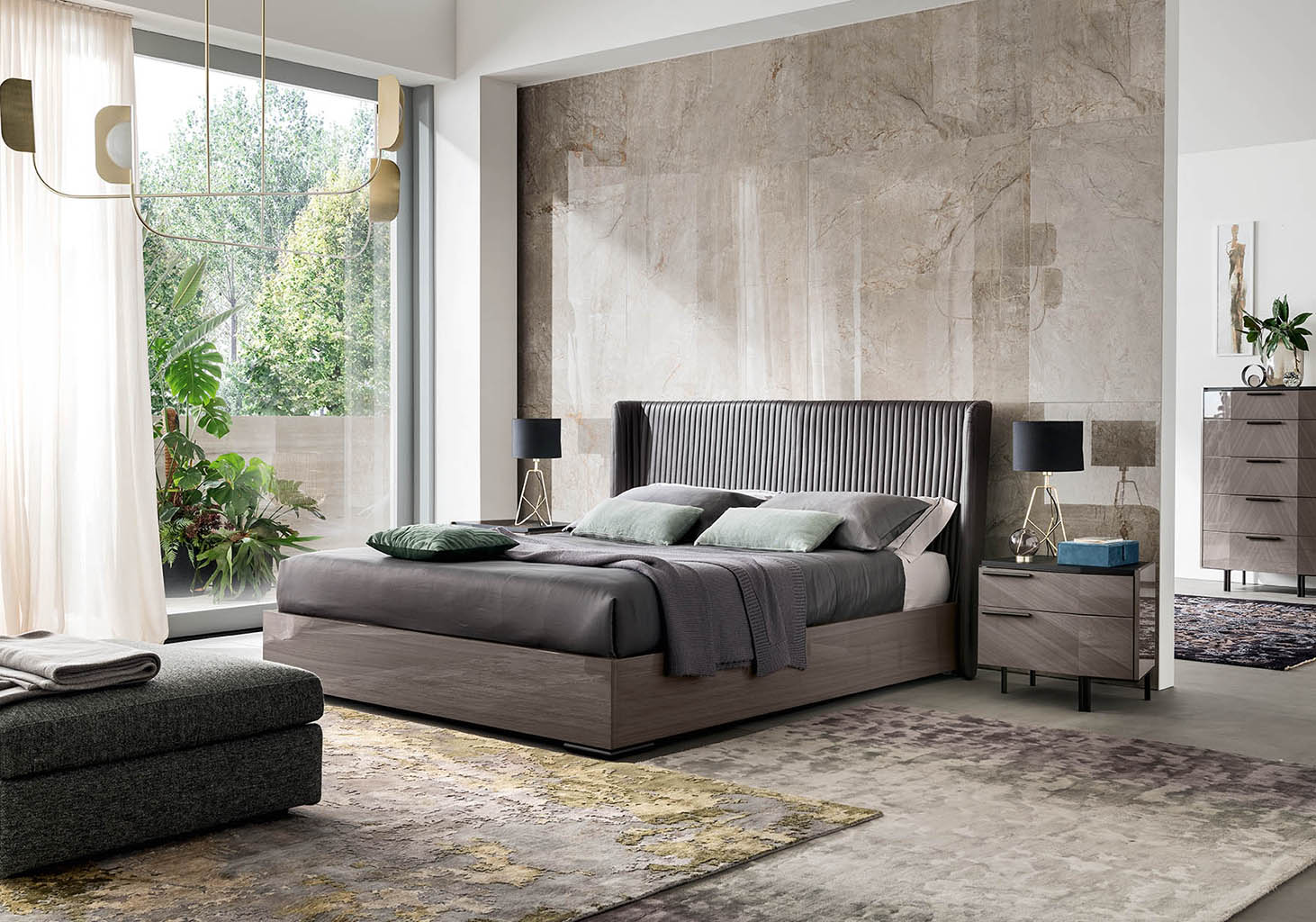 寝具セット(Flavia-Italy) Alf Italia Olimpia Bedroom Set – Unique Home Furniture