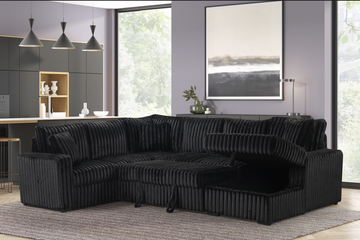 S3675 Raha II (Black) sectional