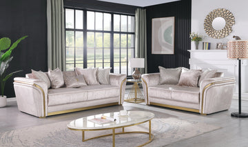 S1005 Torino (Champagne) sofa loveseat