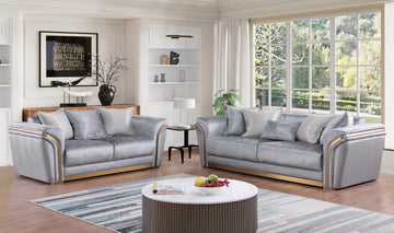 S1005 Torino (Grey) sofa loveseat