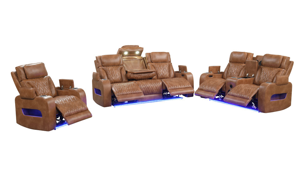 S2024 Skyline (Brown) power reclining set