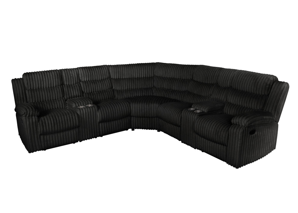 S3672 Calantha (Black) reclining sectional