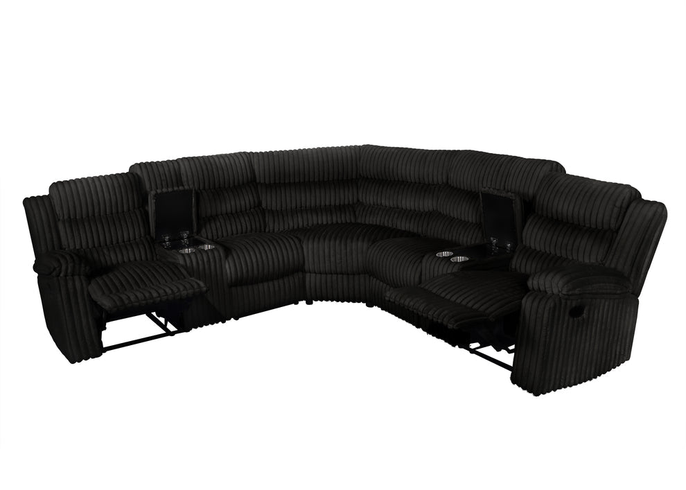 S3672 Calantha (Black) reclining sectional