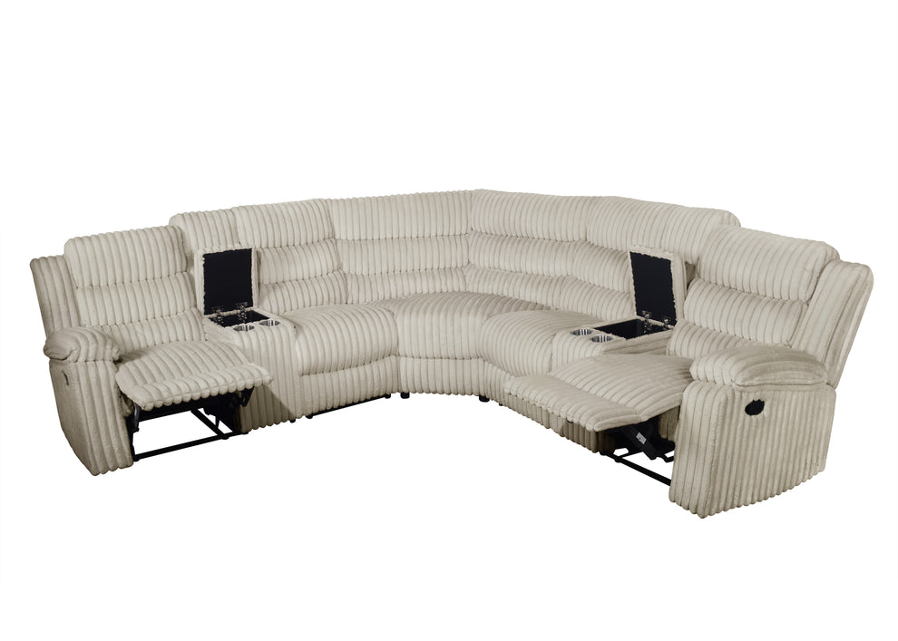 S3672 Calantha (Cream) reclining sectional