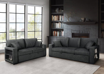 S3690 Bexley (Black) sofa loveseat