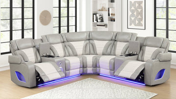 S4201 Robin (Grey) reclining sectional