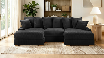 S551 Azura (Black) sectional