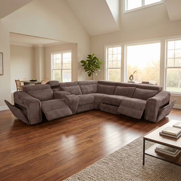 S7033 Yash (Brown) reclining sectional