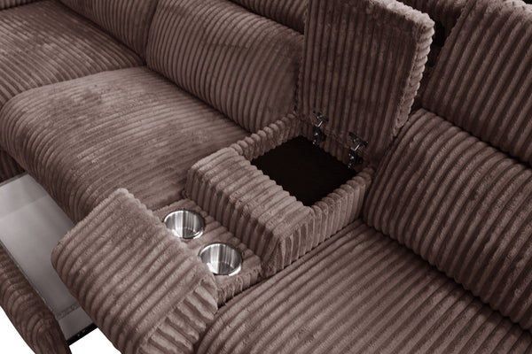 S7033 Yash (Brown) reclining sectional