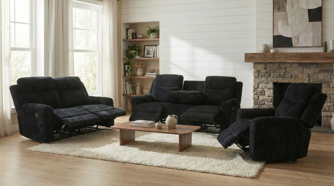 S2121 Ethan (Dark Grey) reclining set
