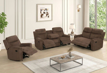 S8585 Grace (Brown) 3pcs reclining set