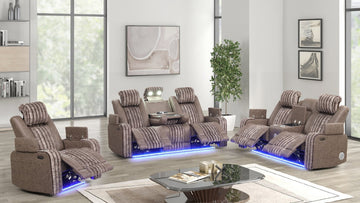 S4225 Lita (Brown) power reclining set