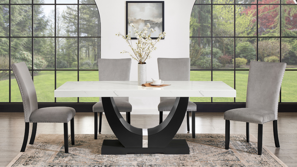 D180 Larry (Grey) dining set