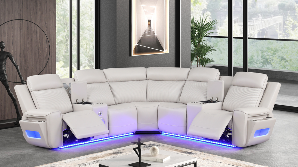 S3550 Galaxy Power Reclinnig sectional (Sand)