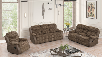 S4230 Willow (Brown) 3pcs reclining set