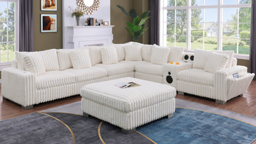 S329 Snuggle Station (Cream) sectional