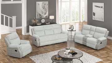 S4230 Willow (Grey) 3pcs reclining set